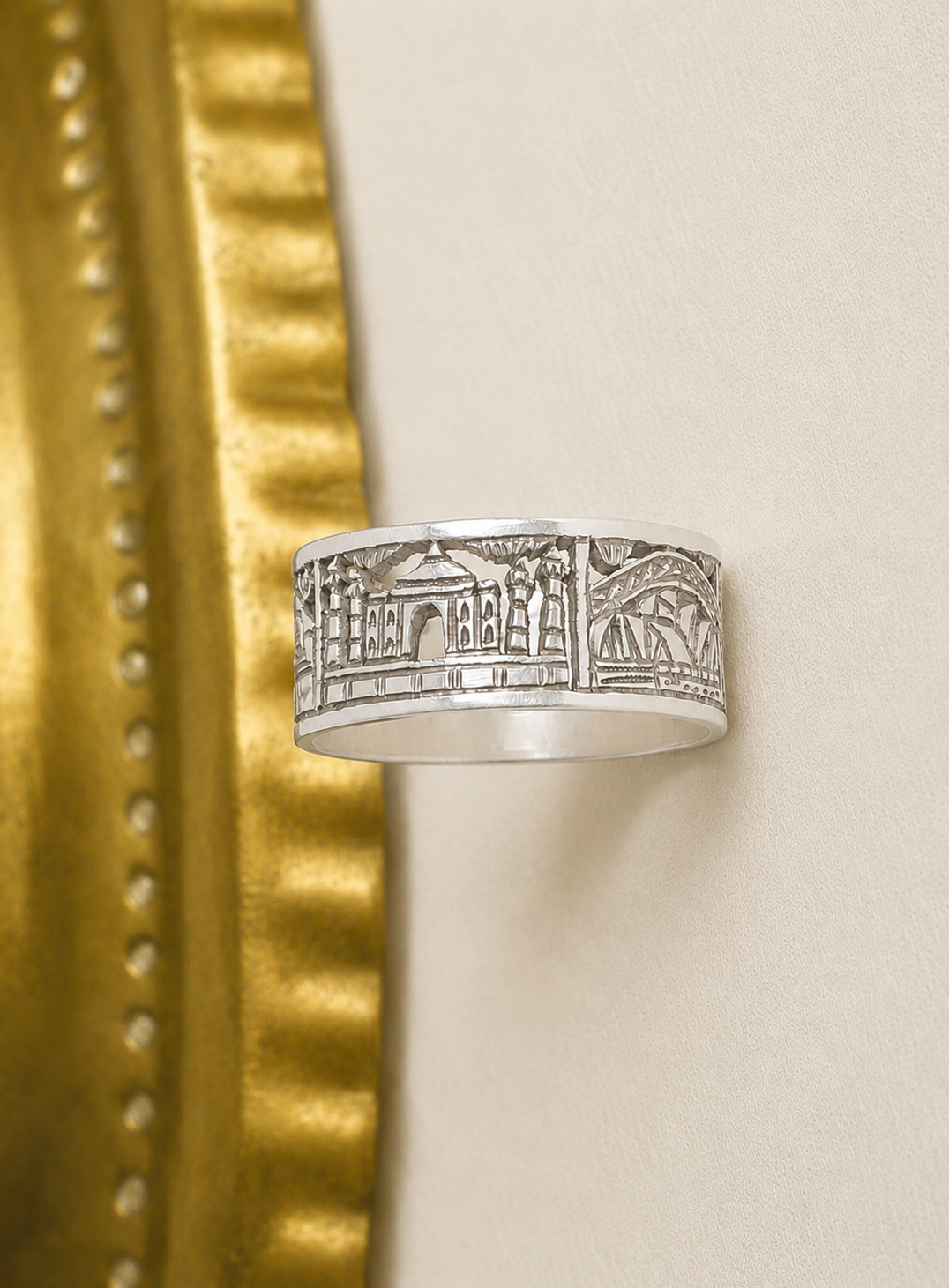 Jaisal Hand carved Silver 925 Ring By Artisav