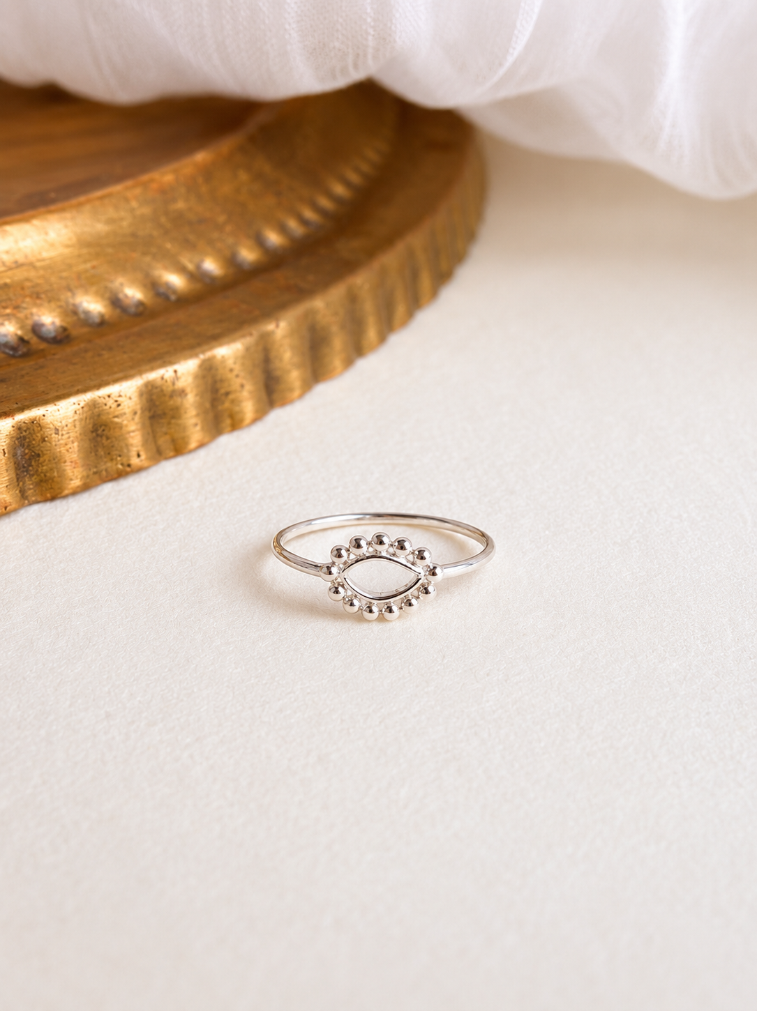 Silver Sliced Diamond Statement Ring by Artisav