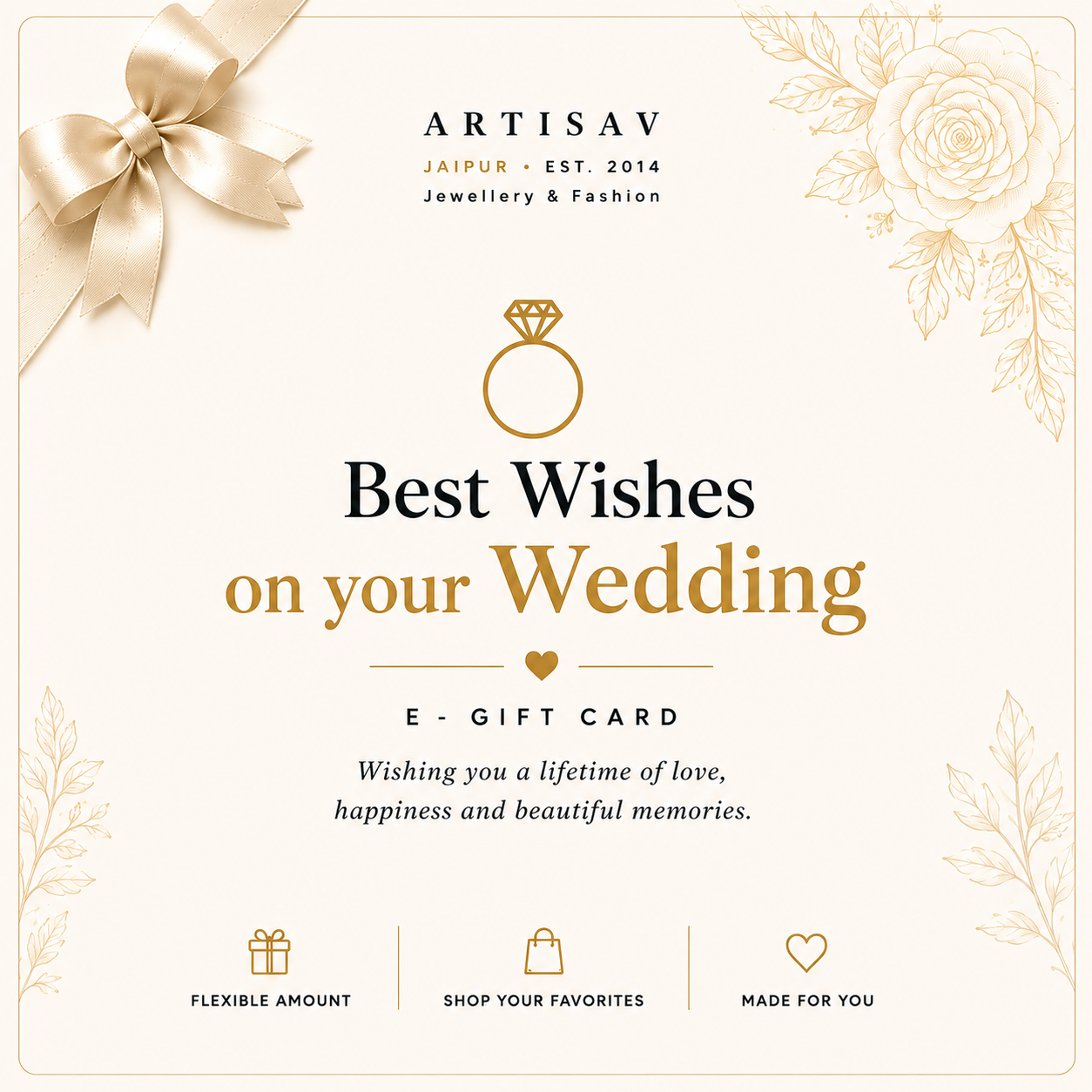 Best Wishes on your Wedding E-Gift card