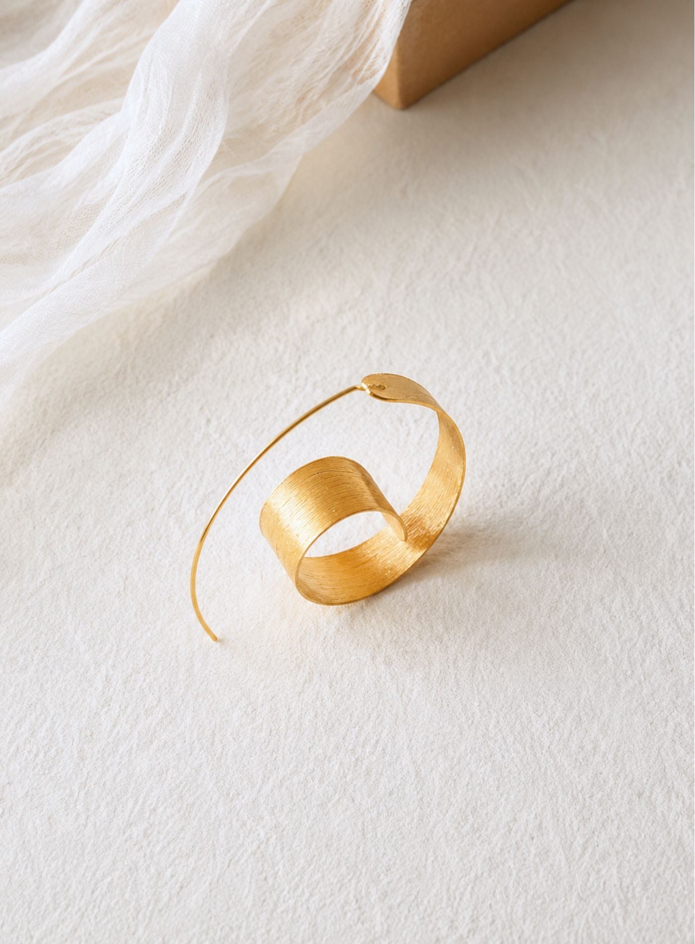 Artisav Gold Plated Silver Spiral Earrings for Women