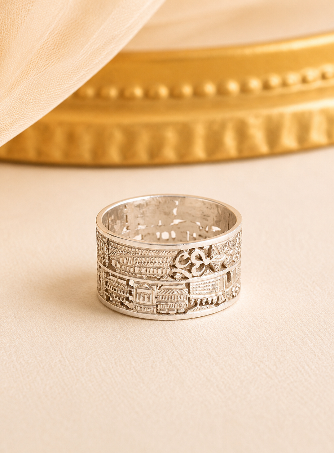 Heritage Architectural Statement Silver 925 Ring by Artisav