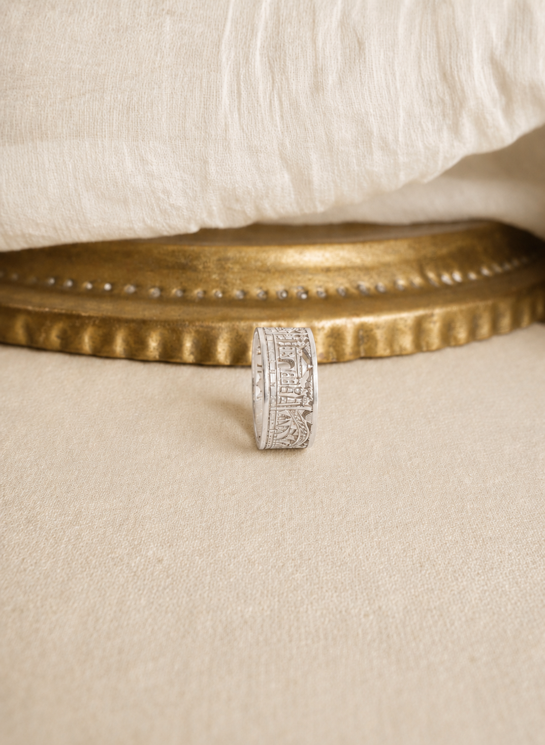 Jaisal Hand carved Silver 925 Ring By Artisav