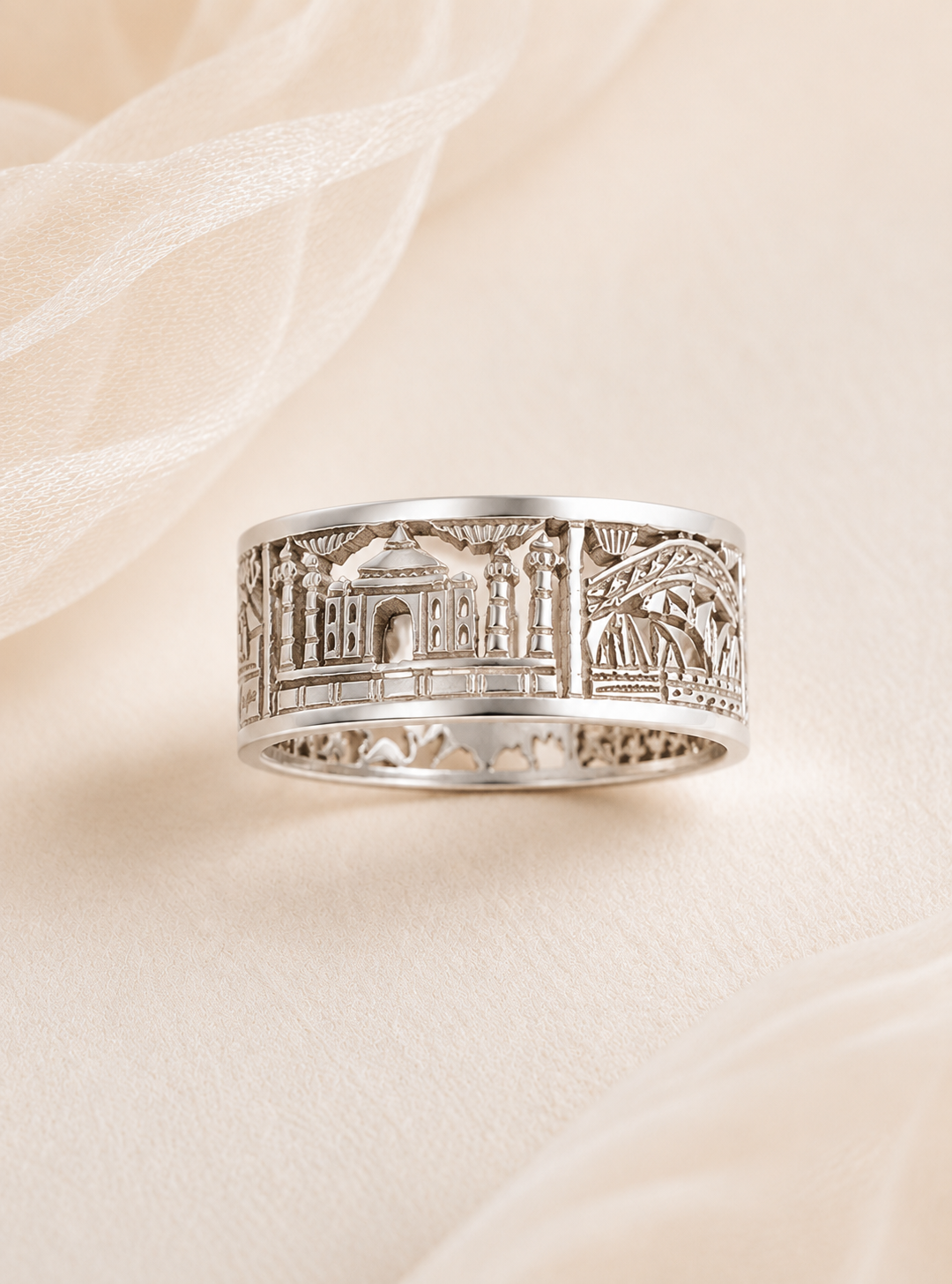 Jaisal Hand carved Silver 925 Ring By Artisav