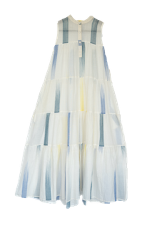 tiered dress ikat
